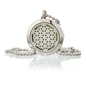 Aromatherapy Diffuser Necklace - Flower of Life 25mm