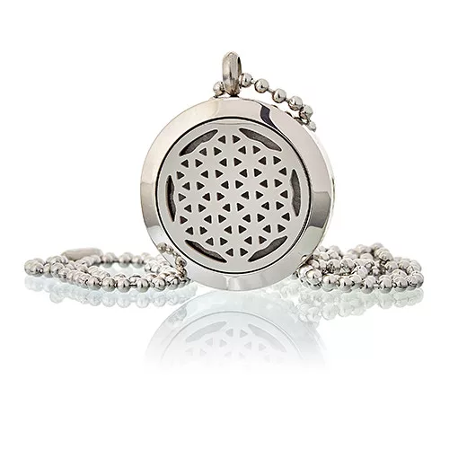 Aromatherapy Diffuser Necklace - Flower of Life 25mm - Image 3