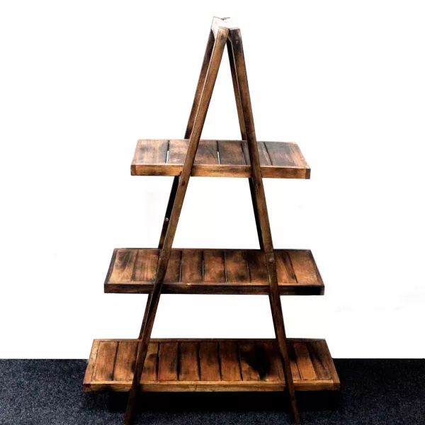 Folding \"A\" Frame Display - Brown