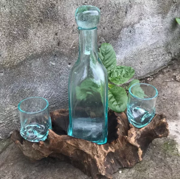 Molten Glass on Wood- Whisky Set - Image 3