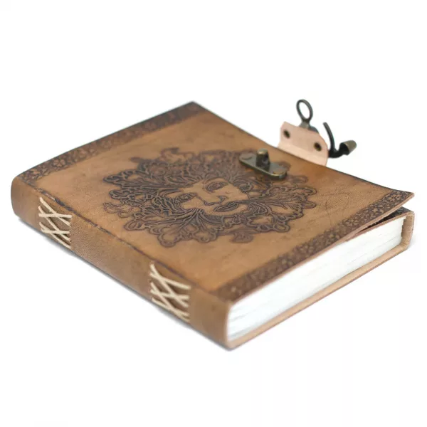 Leather Greenman Notebook (6x8\") - Image 2