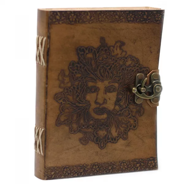 Leather Greenman Notebook (6x8\") - Image 3