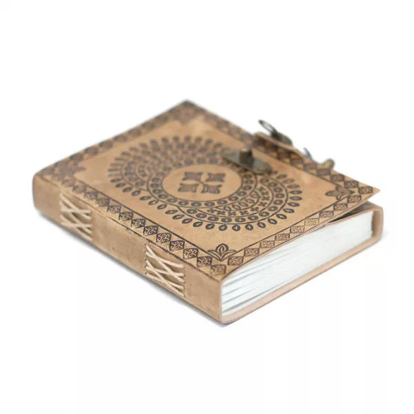 Leather Blue Mandala Notebook (7x5\") - Image 2
