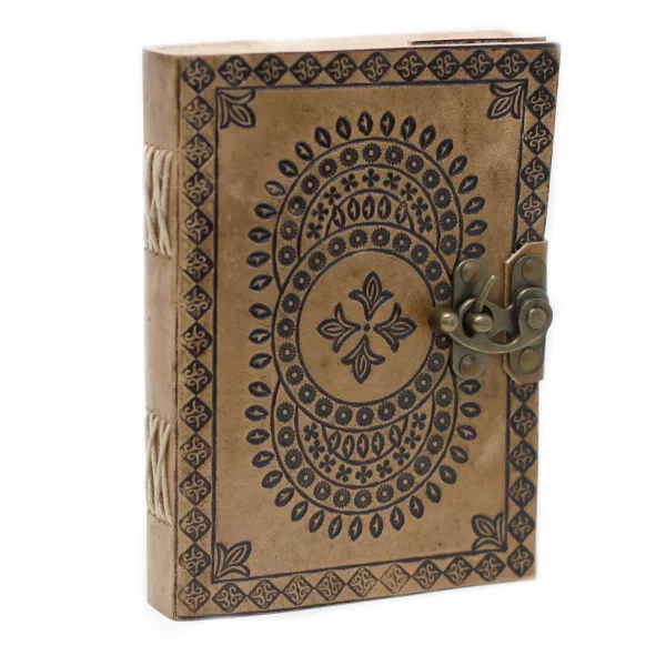 Leather Blue Mandala Notebook (7x5\") - Image 3