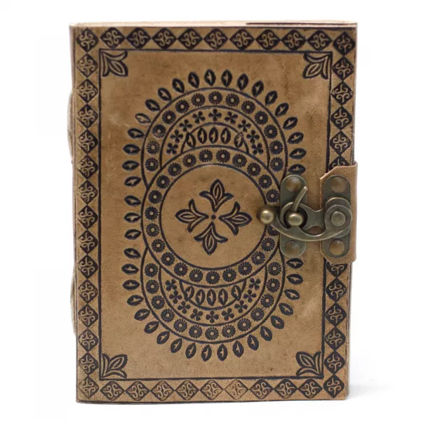 Leather Blue Mandala Notebook (7x5\") - Image 4
