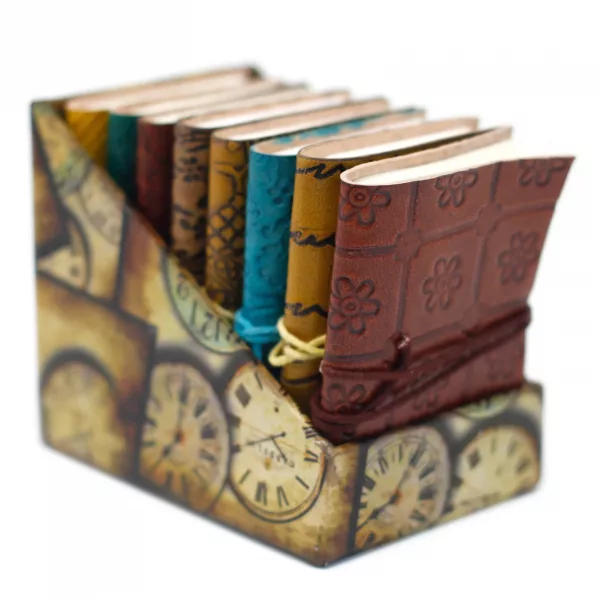 Mini Assorted Leather Notebook (4x3\") - 1 piece