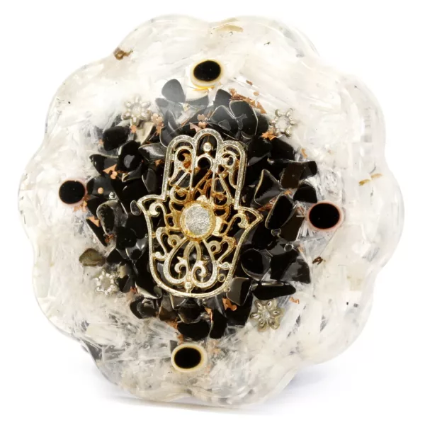 Orgonite Desk Power Packs - Hamsa with Sellonite - Med - Image 2