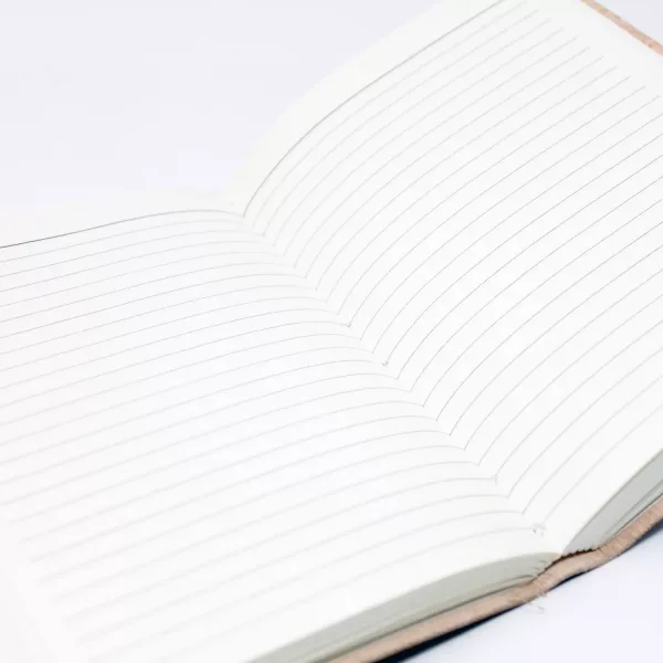 Leather Tigereye with Belts Notebook (6x4\") - Image 3