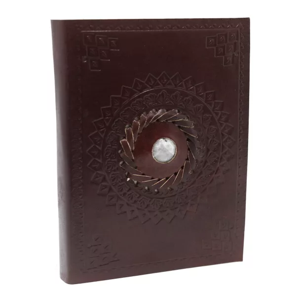 Leather Moonstone Notebook (7x5\") - Image 2