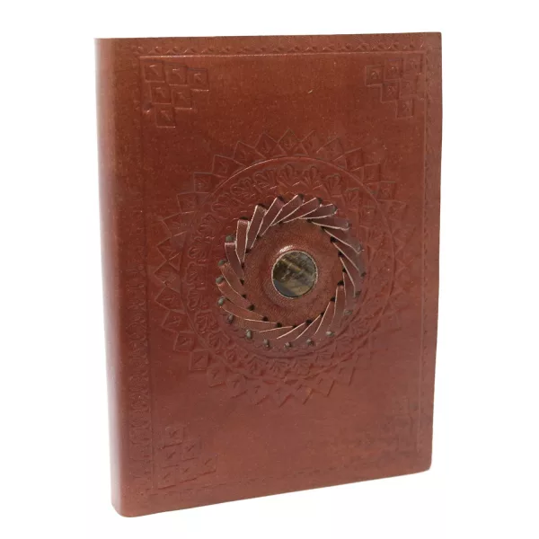 Leather Tigereye Notebook (7x5\") - Image 2