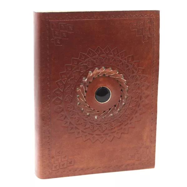 Leather Black Onyx Notebook (7x5\") - Image 2