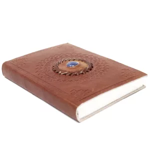 Leather Lapis Notebook (7x5\")