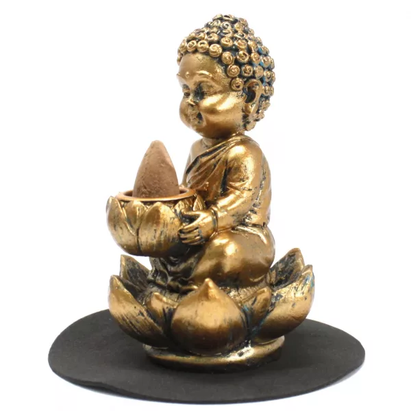 Buddha and Lotus Backflow Incense Burner - Image 4