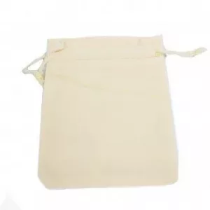 Quality Velvet Pouch - Ivory 10x12cm