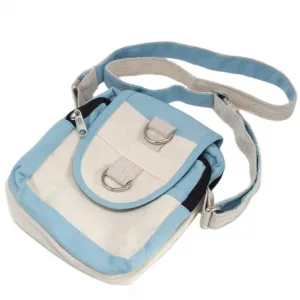 Natural Travel Bag – Teal