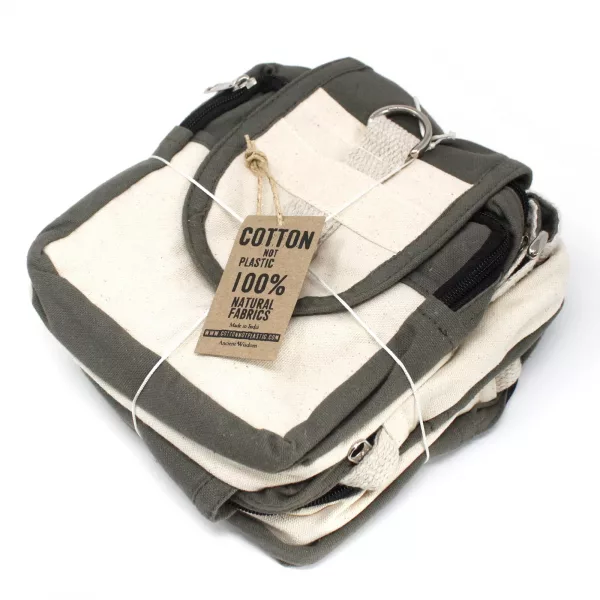 Natural Travel Bag - Charcoal - Image 4