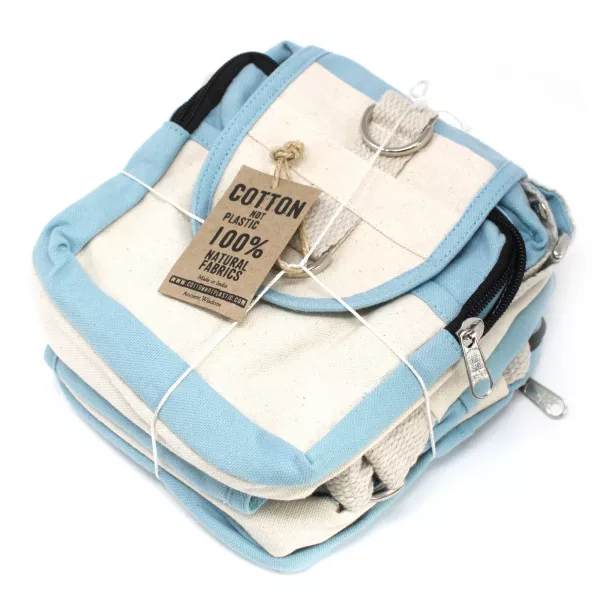 Natural Travel Bag - Teal - Image 4