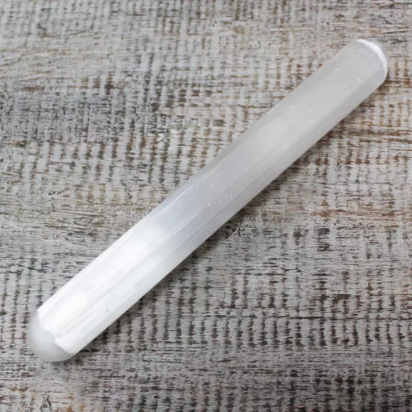 Selenite Wand - 16 cm (Round Both Ends) - Image 2