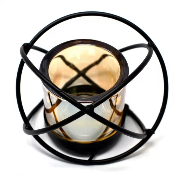 Centrepiece Iron Votive Candle Holder - 1 Cup Single Ball - Image 2