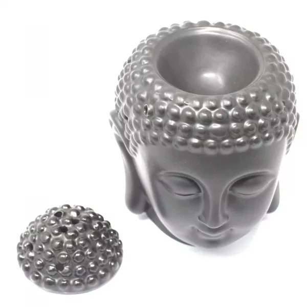 Buddah Head Oil Burner - Dark Brown - Image 3