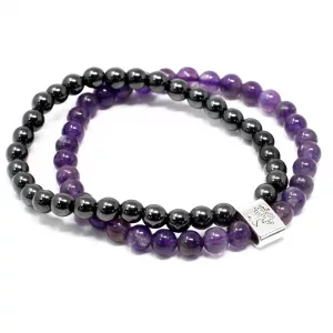 Magnetic Gemstone Bracelet – Amethyst