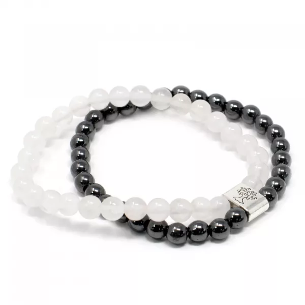 Magnetic Gemstone Bracelet - Rock Quartz - Image 2