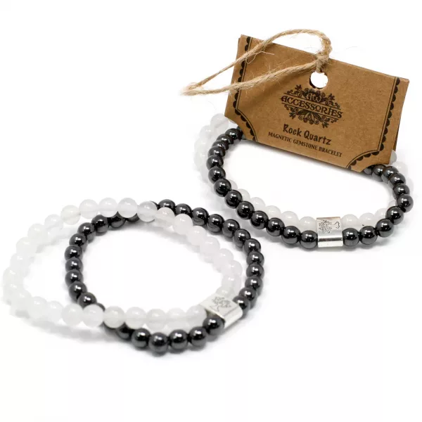 Magnetic Gemstone Bracelet - Rock Quartz - Image 3