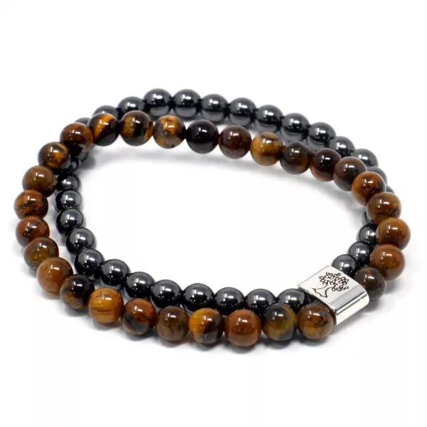 Magnetic Gemstone Bracelet - Tiger Eye - Image 2
