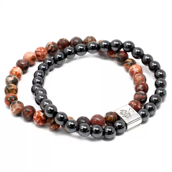 Magnetic Gemstone Bracelet - Leopard Skin - Image 2