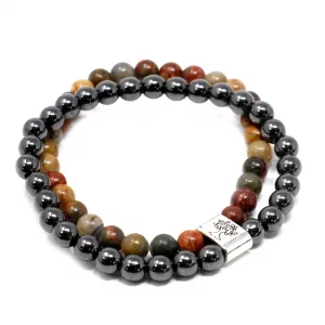 Magnetic Gemstone Bracelet – Picasso Jasper