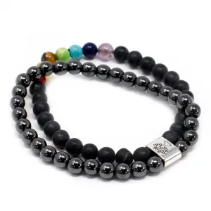Magnetic Gemstone Bracelet – Black Stone Chakra