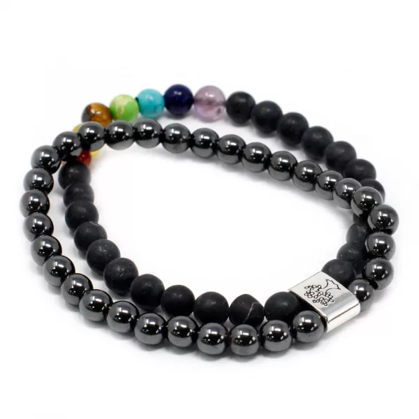 Magnetic Gemstone Bracelet - Black Stone Chakra - Image 2