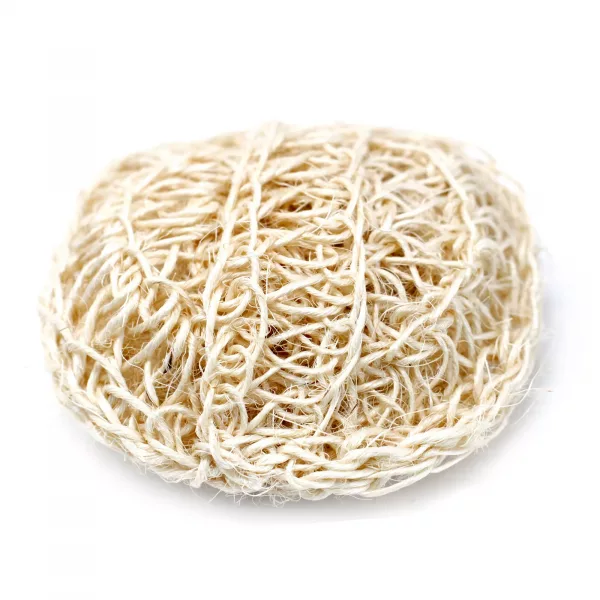 Sisal Sponge and Scrub - Soft Round Exfoliating Cushion - Image 2