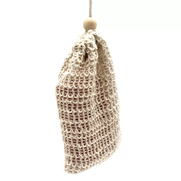 Nature Soap Bag - Washed Jute - Image 3