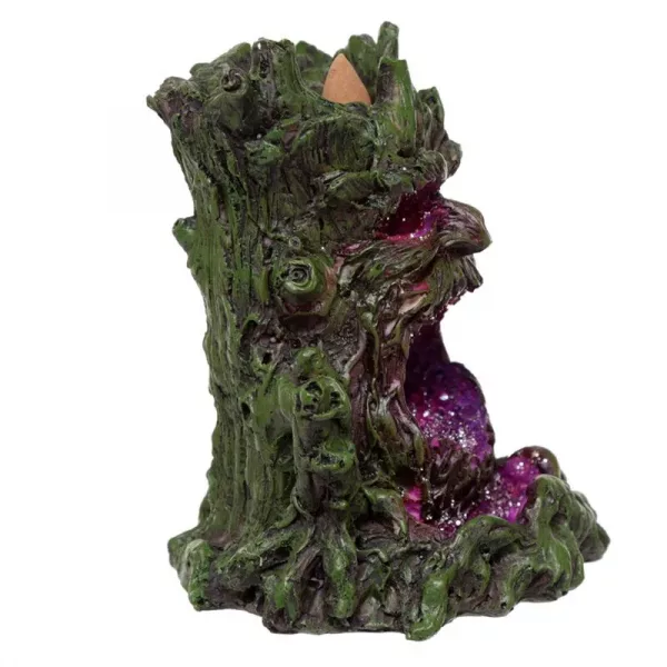 Crystal Green Man LED Backflow Incense Burner - Image 2