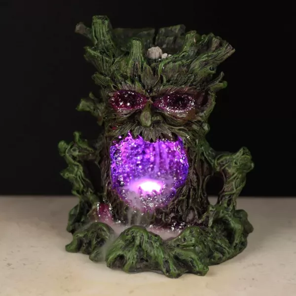 Crystal Green Man LED Backflow Incense Burner - Image 3