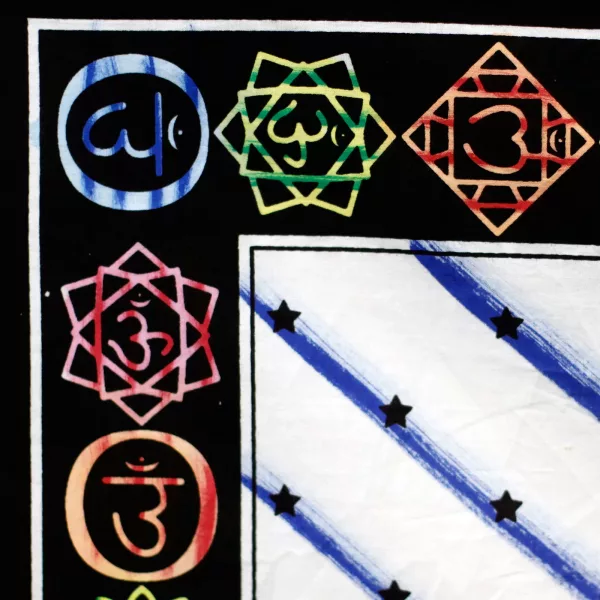 Handbrushed Cotton Wall Art - Chakra Buddha - Image 3