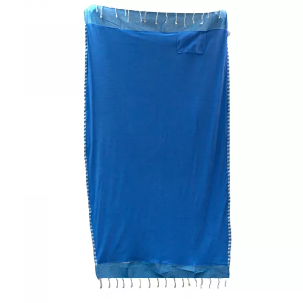 Cotton Pario Towel - 100x180 cm - Sky Blue - Image 4