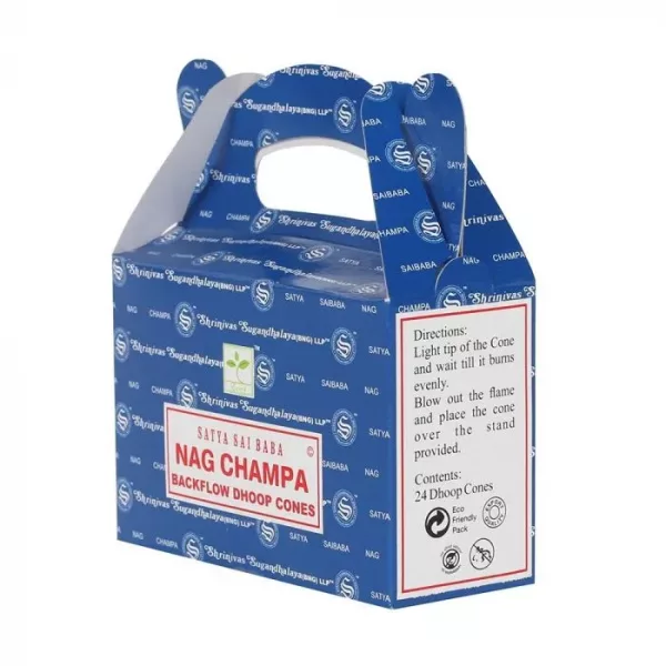 Satya Backflow Dhoop Cones - Nag Champa (24pcs) - Image 2
