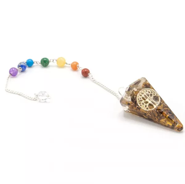 Orgonite Power Chakra Pendulum - Tree of Life - Image 2
