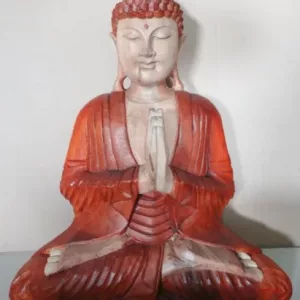 Hand Carved Buddha Statue – 40cm Welcome