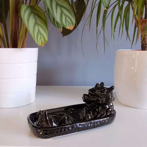 Backflow Incense Burner - Dragon in Mountain - Image 3