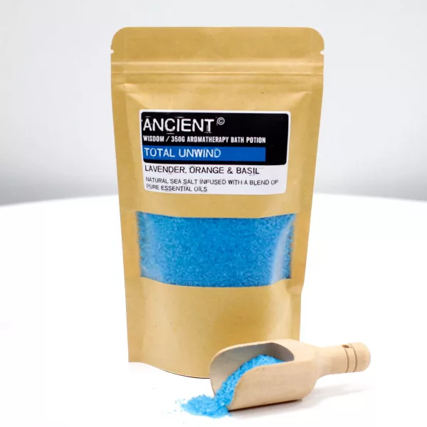 Aromatherapy Bath Potion in Kraft Bag 350g - Total Unwind - Image 2