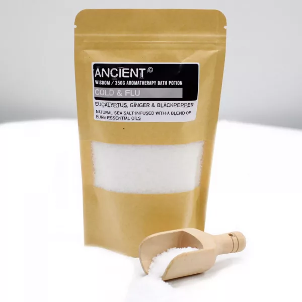 Aromatherapy Bath Potion in Kraft Bag 350g - Colds & Flu - Image 2