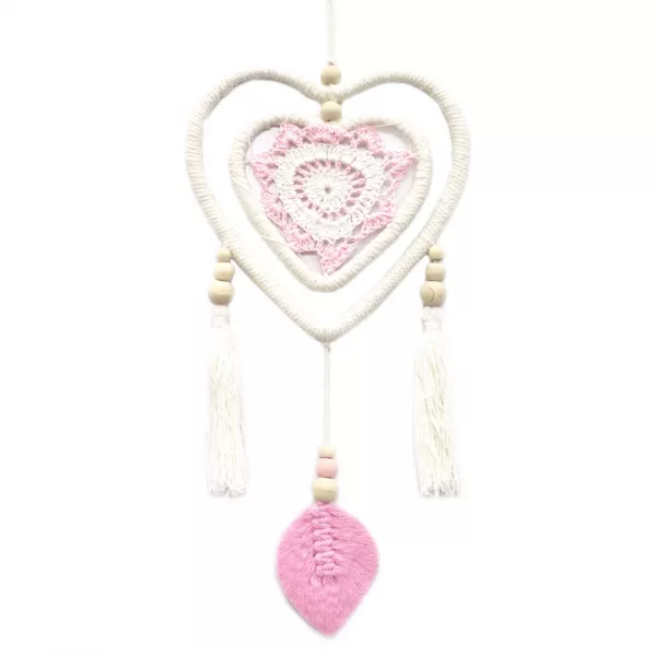 Dream Catcher - Medium Pink Heart in Heart