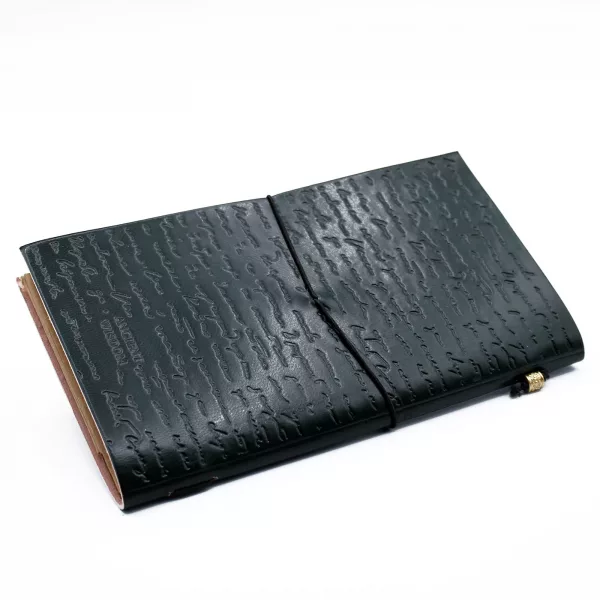 Handmade Leather Journal - If a Story is in You - Green (80 pages) - Image 2