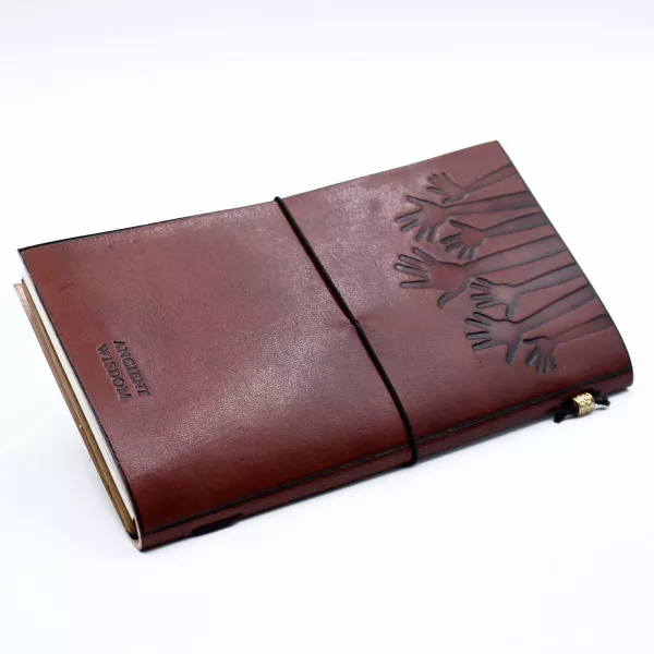 Handmade Leather Journal - True Friends - Brown (80 pages) - Image 2