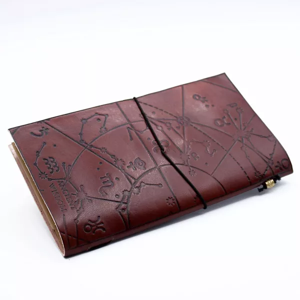 Handmade Leather Journal - My Bucket List Book - Brown (80 pages) - Image 2