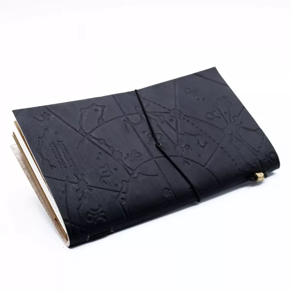 Handmade Leather Journal - My Little Black Book - Black (80 pages) - Image 2
