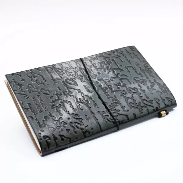 Handmade Leather Journal - Important Things To Do - Grey (80 pages) - Image 2